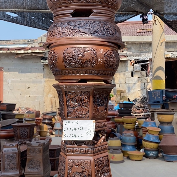 紫砂花盆紫砂器，紫砂器，紫砂器