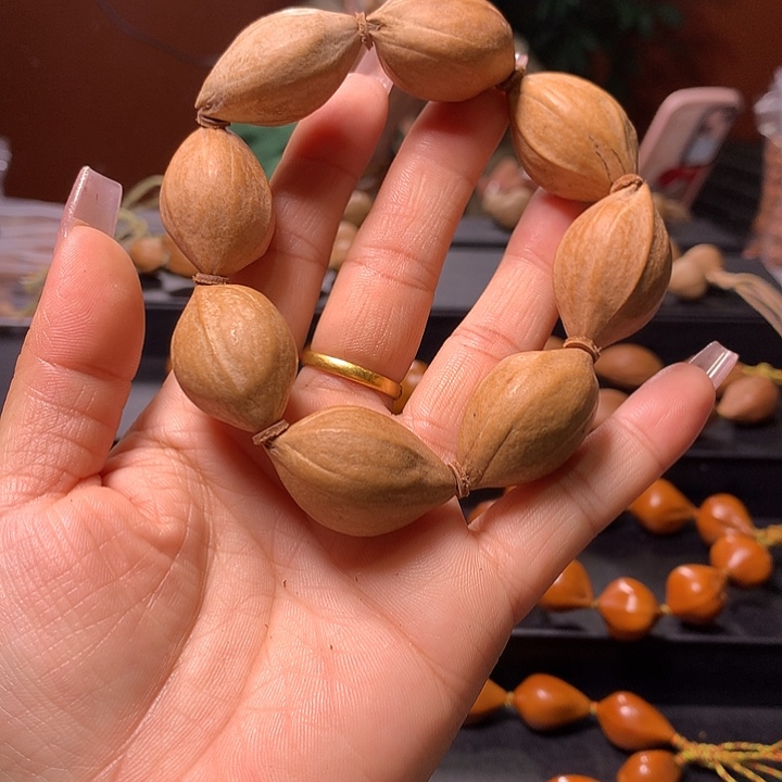 橄榄核手串/手链张*良三花手串