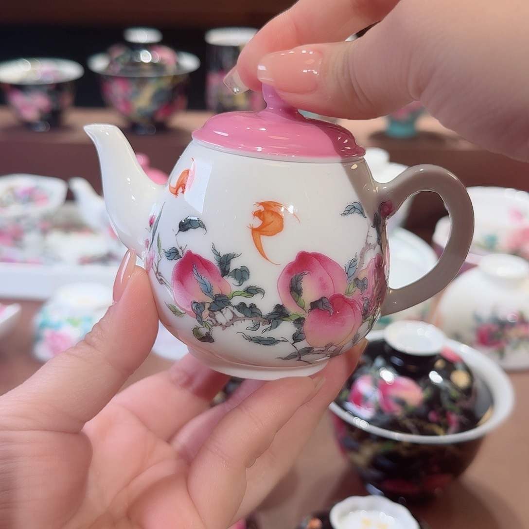 珐琅彩主人杯茶具套装
