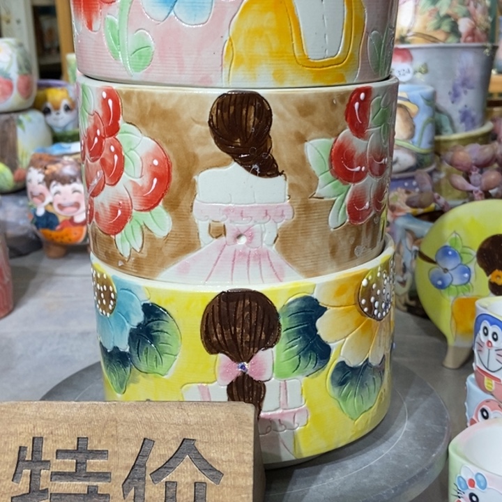 红陶景德镇艺术手绘作品