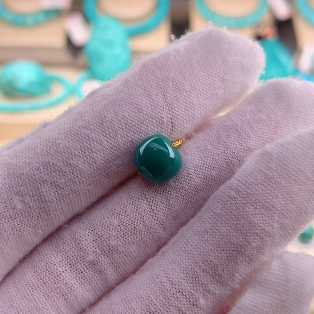 绿松石珠宝奇石未镶嵌8.3-7.5