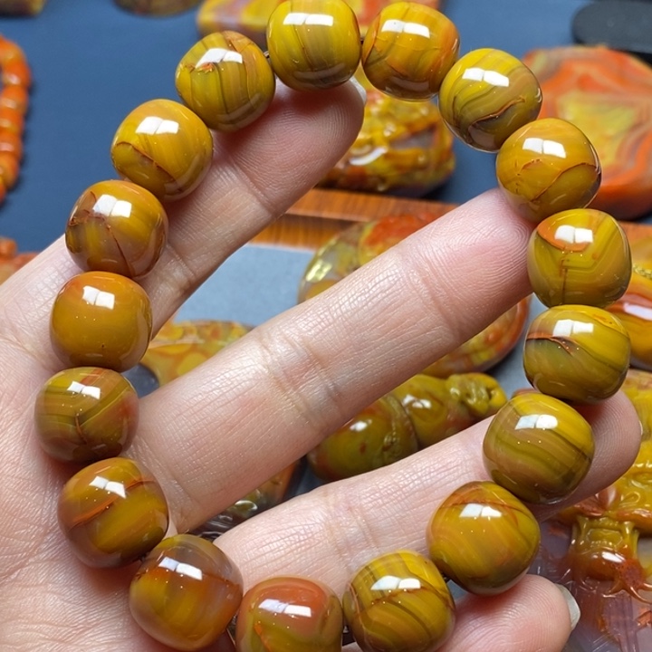 玛瑙/玉髓手串未镶嵌春***油