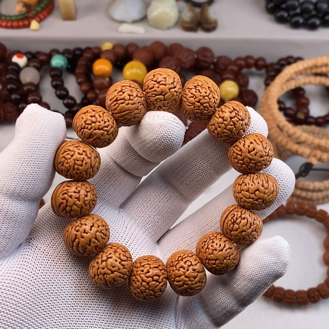 手串桃核桃核单圈18mm