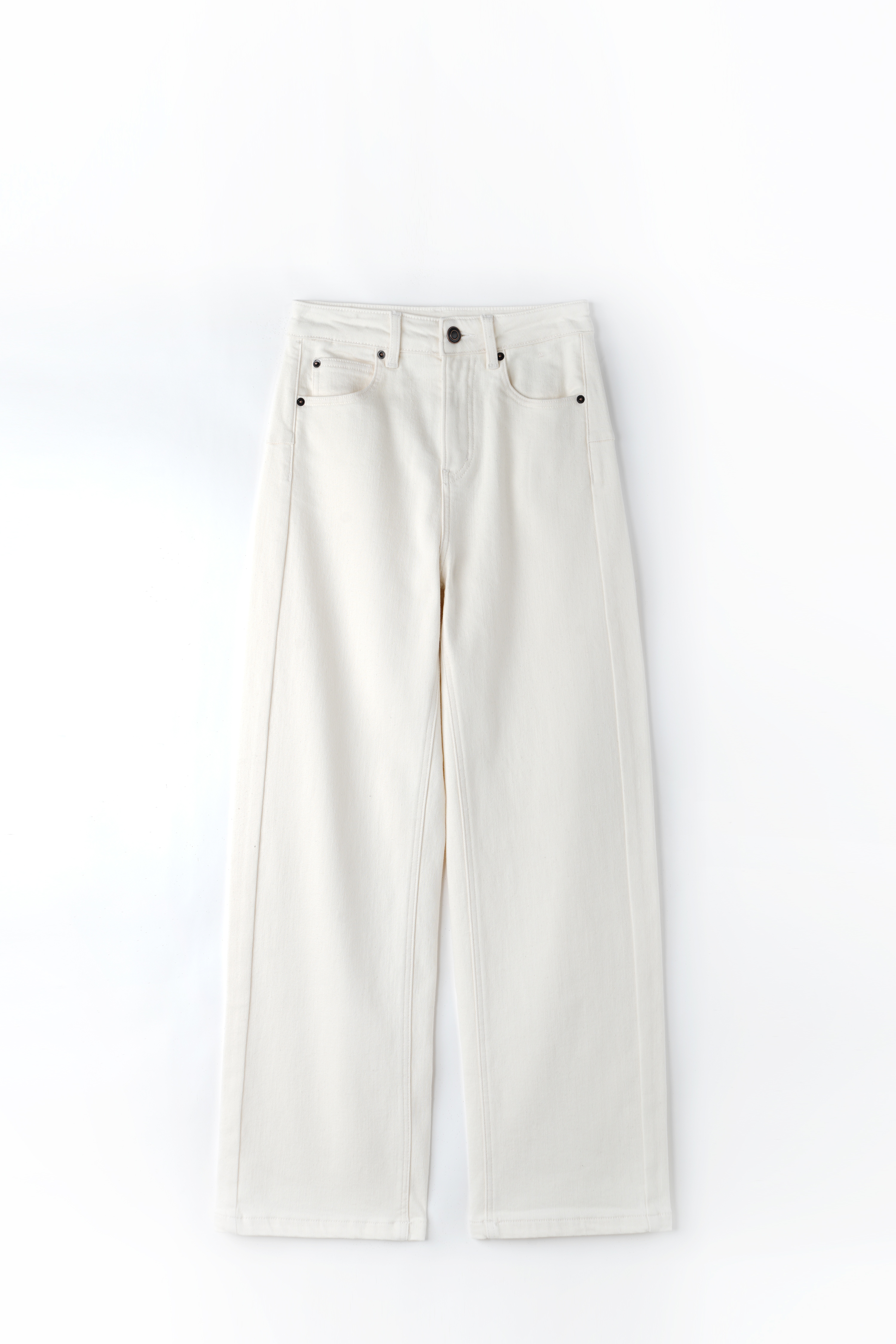 【井上青-小琦】设计师款德绒锁温阔腿微弯刀牛仔裤N816