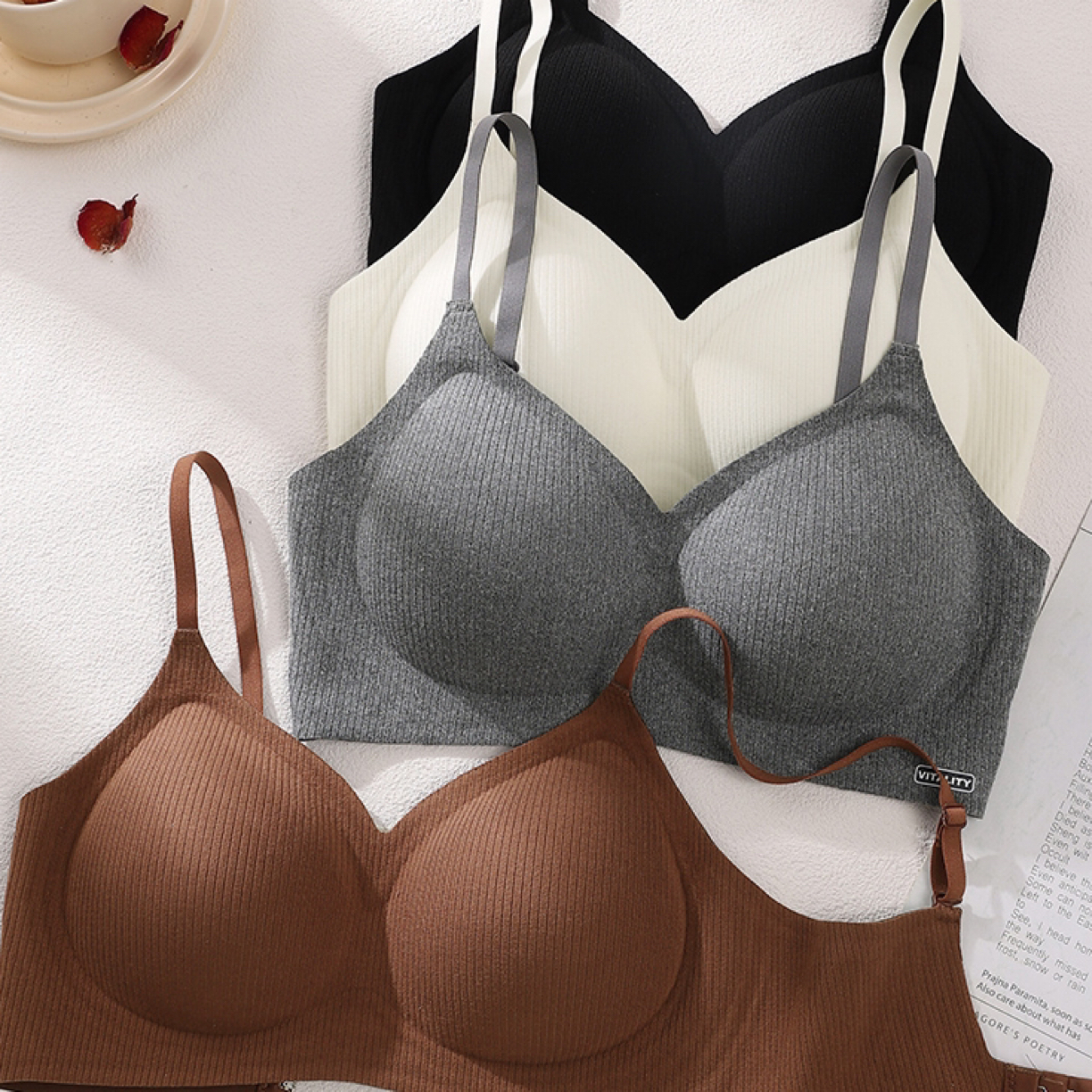 (韩傢)4排扣好穿背心6822