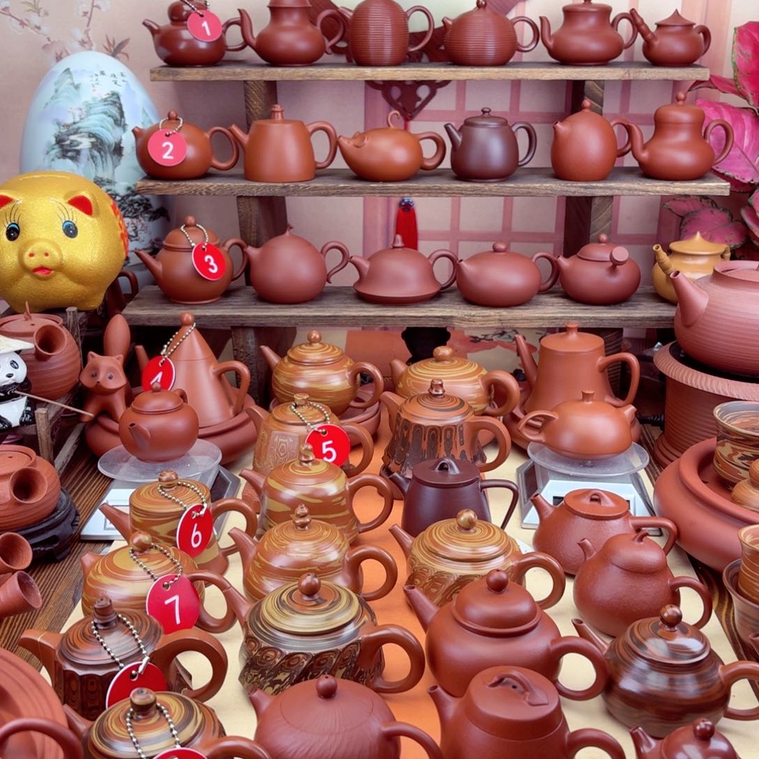 紫砂茶壶仿古110 cc手捡来拉