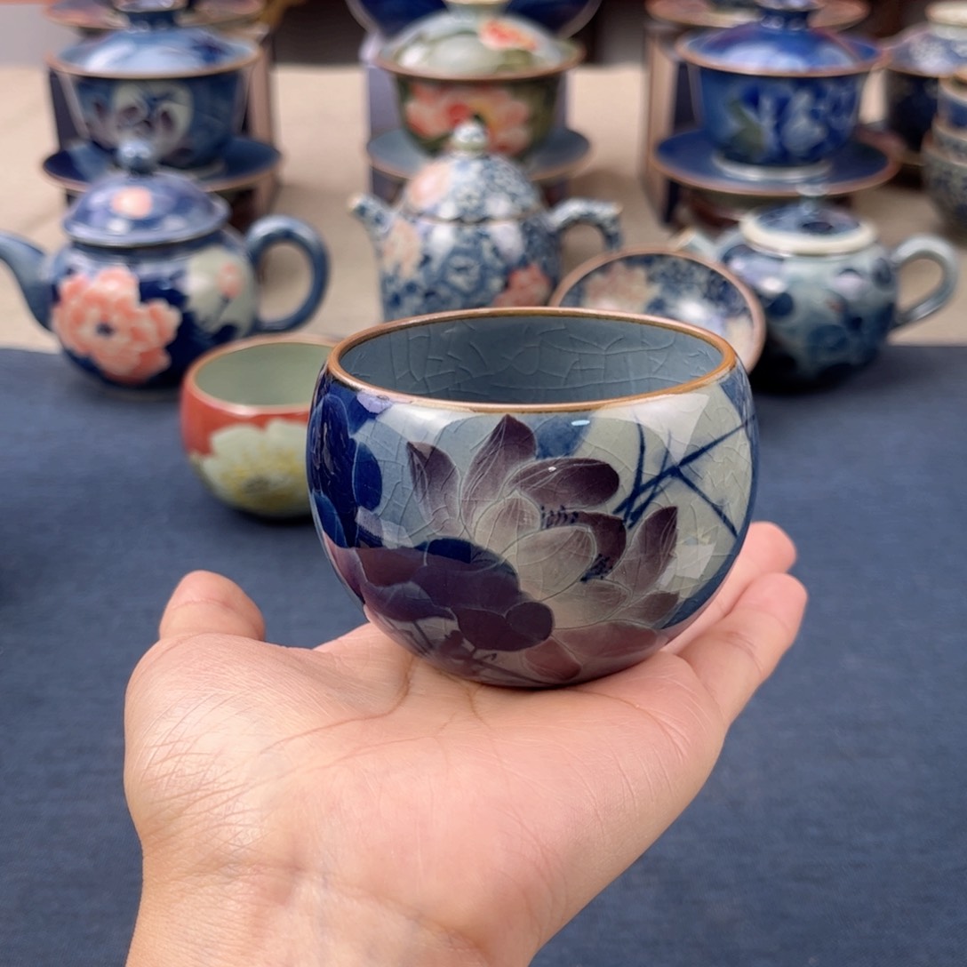 杯景德镇手绘手工茶具