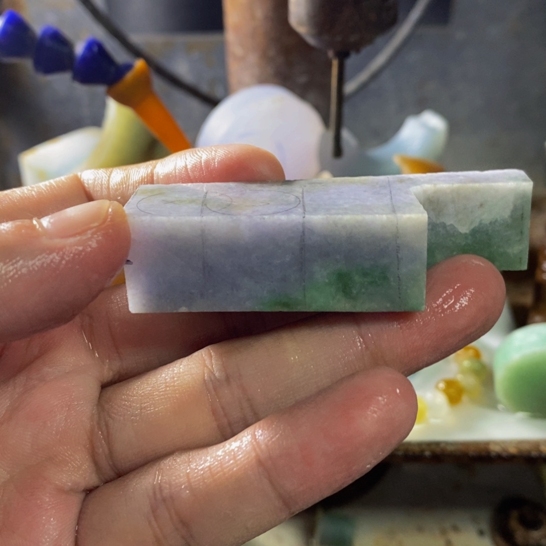 散珠翡翠料子直发