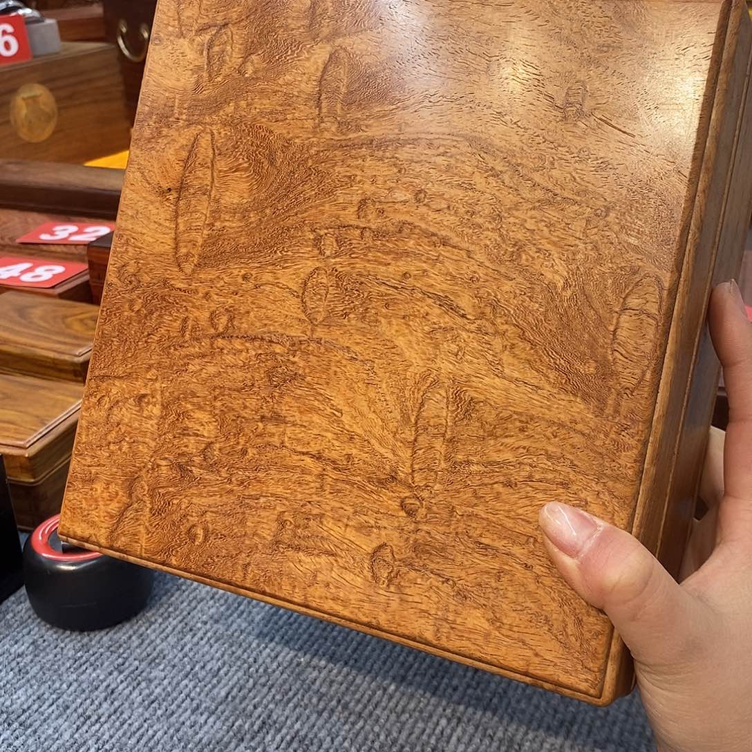 木缅甸花梨方盒22×22×8.5