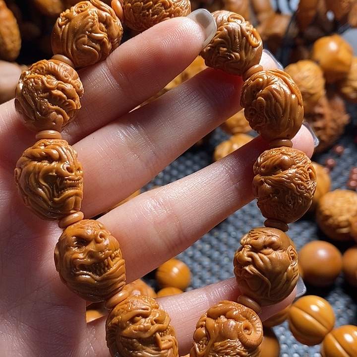 吊坠橄榄核生肖恶僧