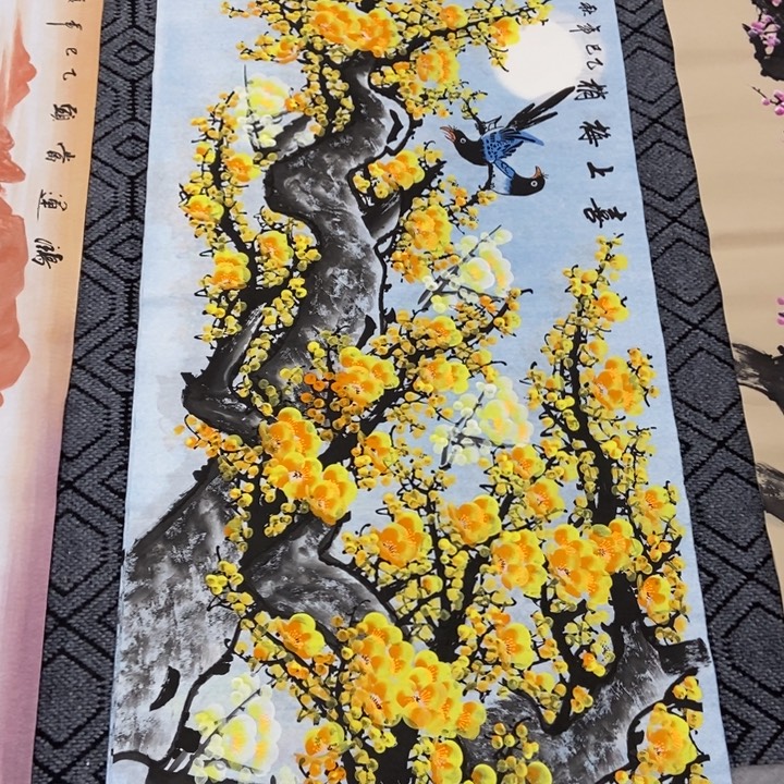 枕书斋画廊的直播间