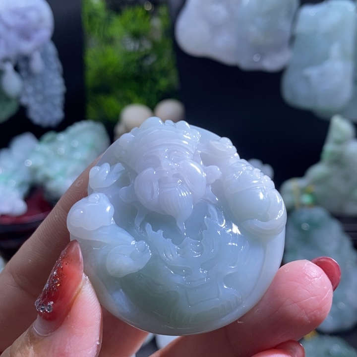 【闪购商品】颈饰未镶嵌翡翠财神