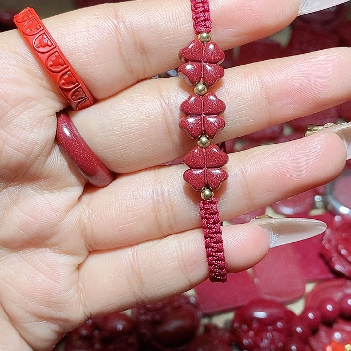 玛瑙/玉髓合金朱砂