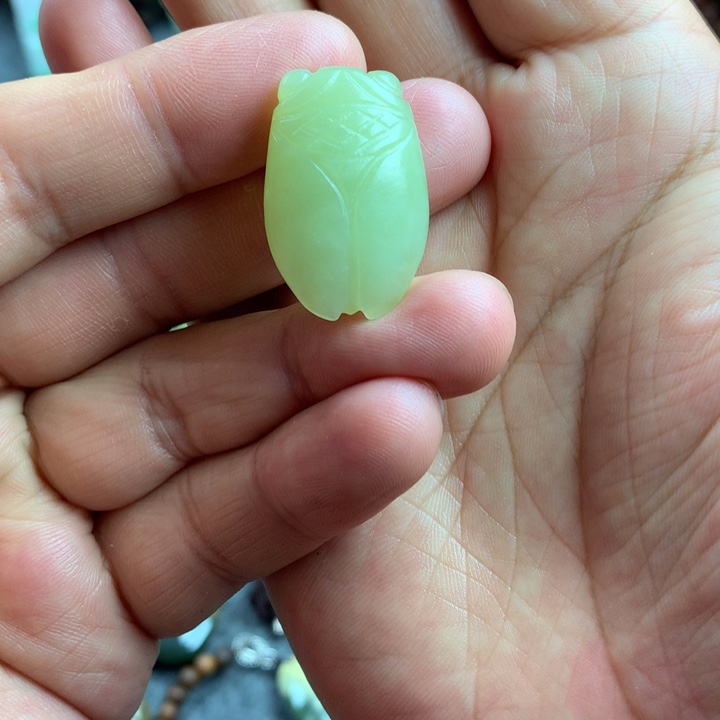 岫岩老玉（透闪石质玉）未镶嵌吊坠(赠链)欢*