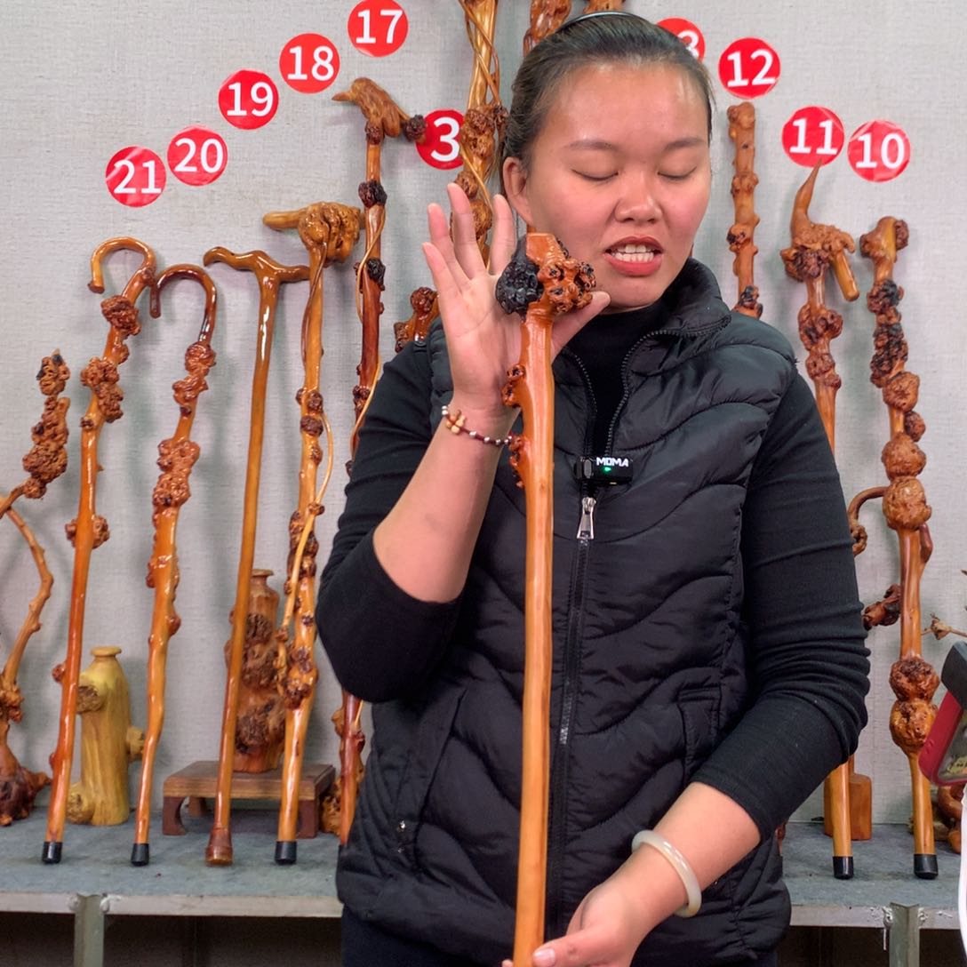 黑果木天然实木盘玩棍