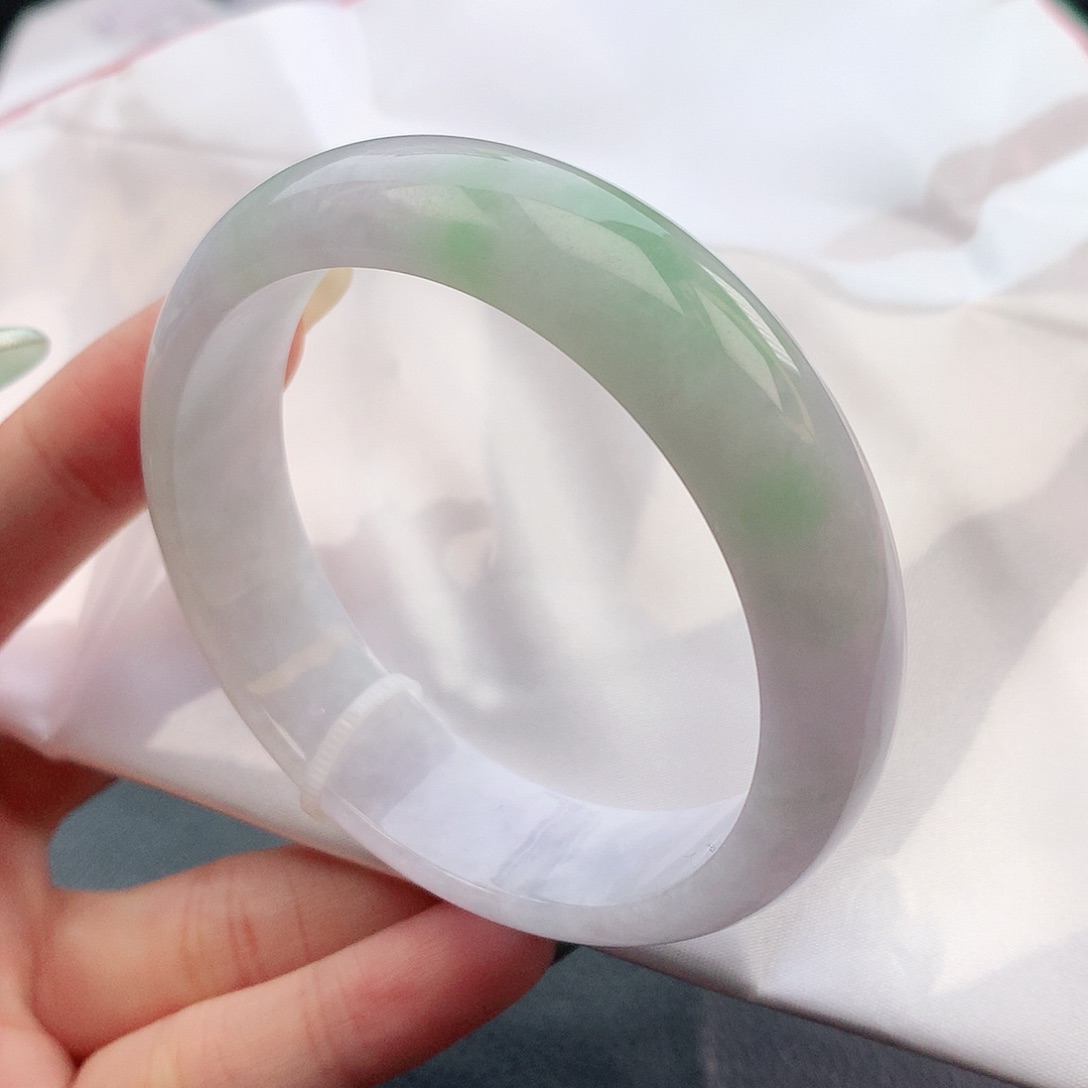 翡翠手镯未镶嵌57圈口854594