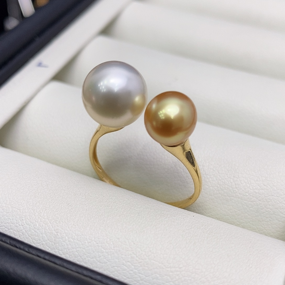 海水珍珠戒指18K金镶嵌L****?