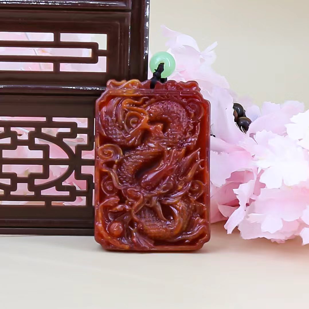  AD391树脂龙牌项链款-精美饰品（无礼盒）