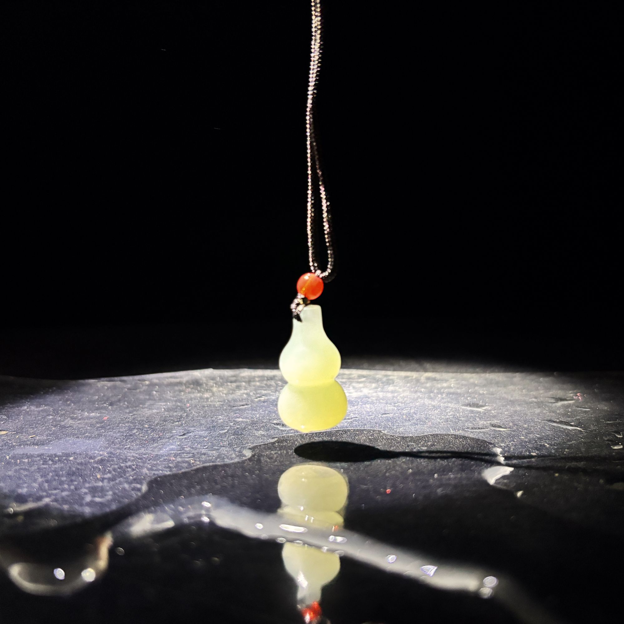 天然岫玉-宝葫芦A款-证书礼盒