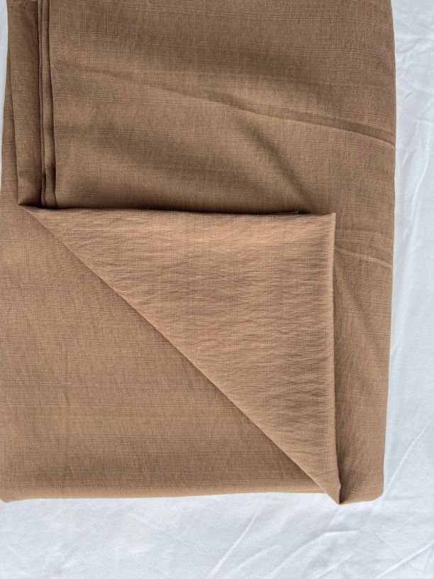 （卡其加厚）天丝苎麻透气养身制衣布料适合春夏装