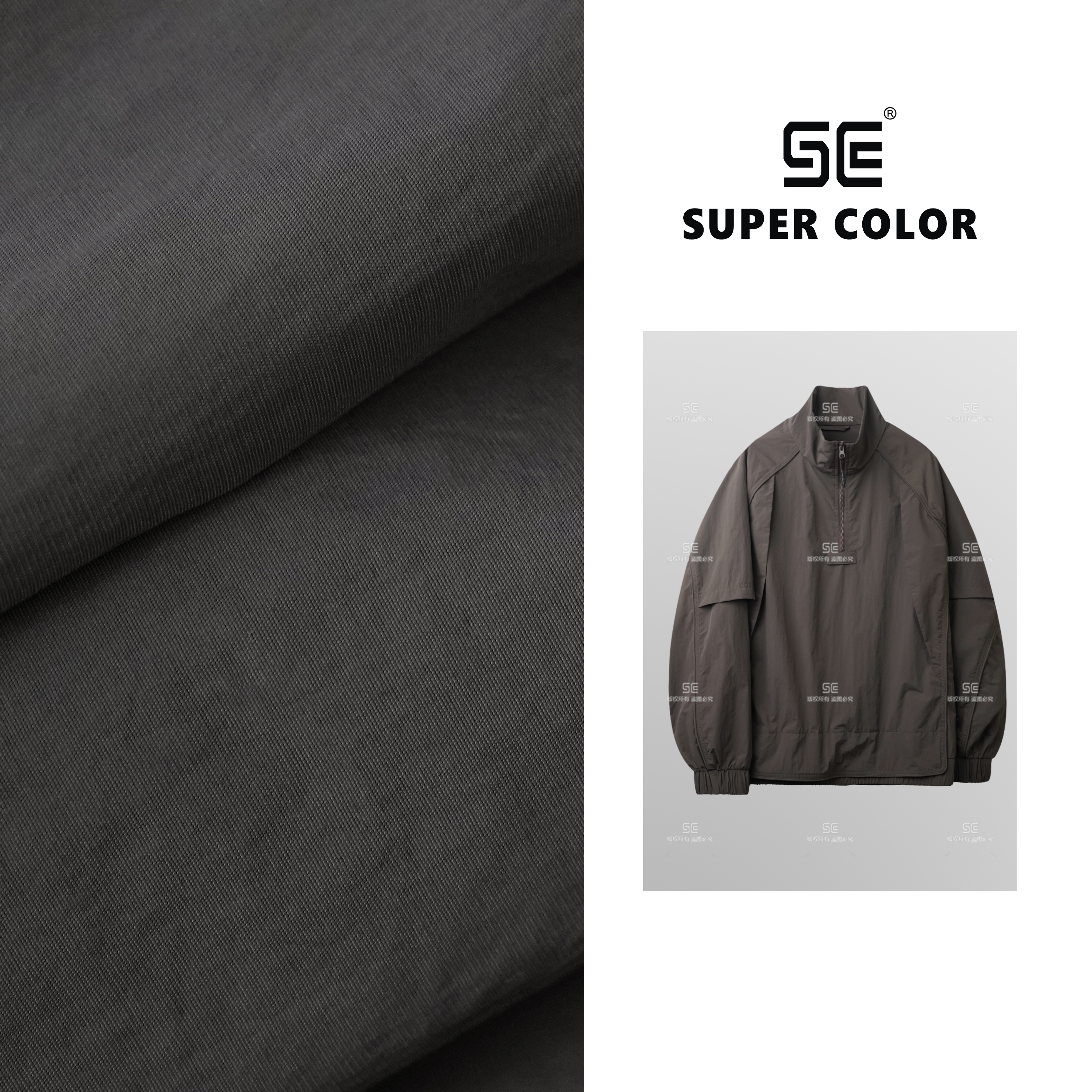 supercolor【老钱风纯色立领】25ss//新款男女同款老钱风立领卫衣 9