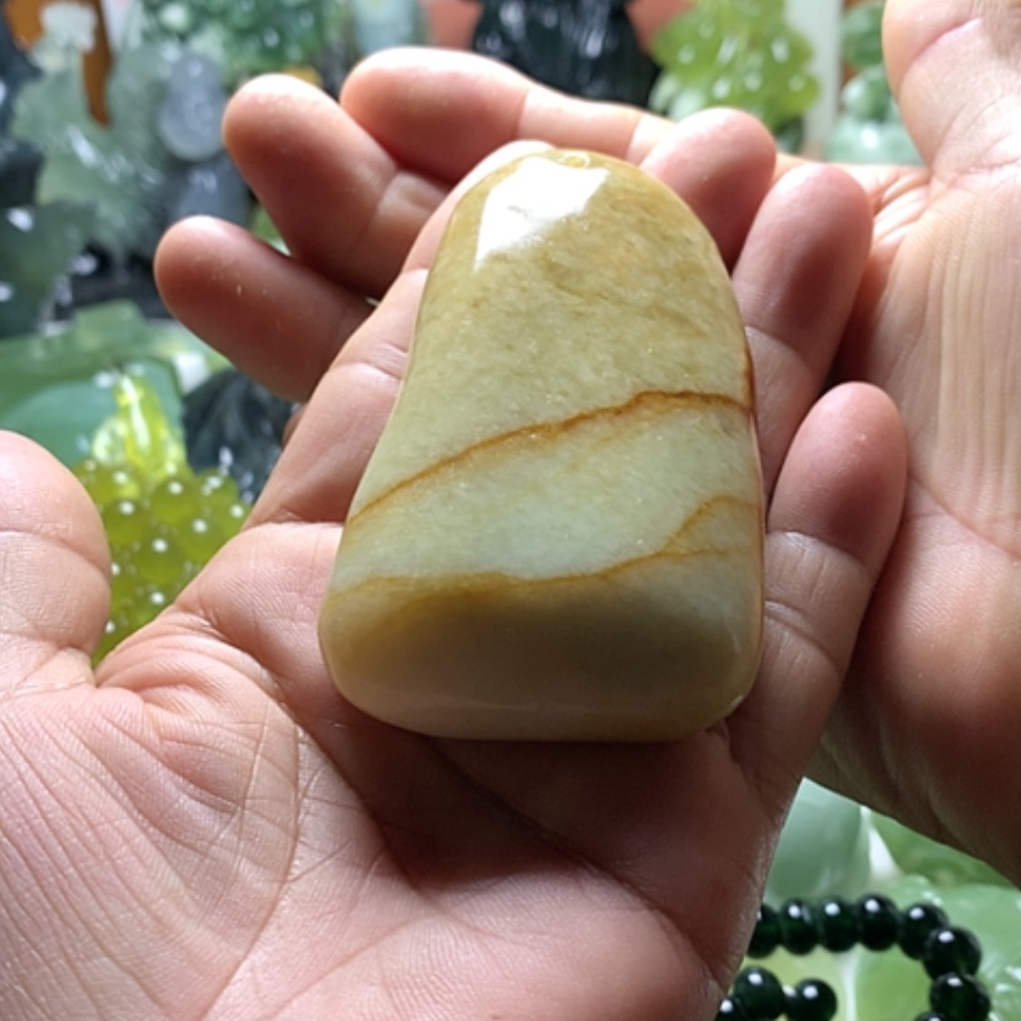 【闪购商品】合金蛇纹石玉颈饰