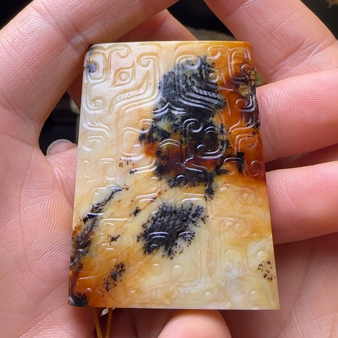 一***乐和田玉（糖玉）未镶嵌挂件