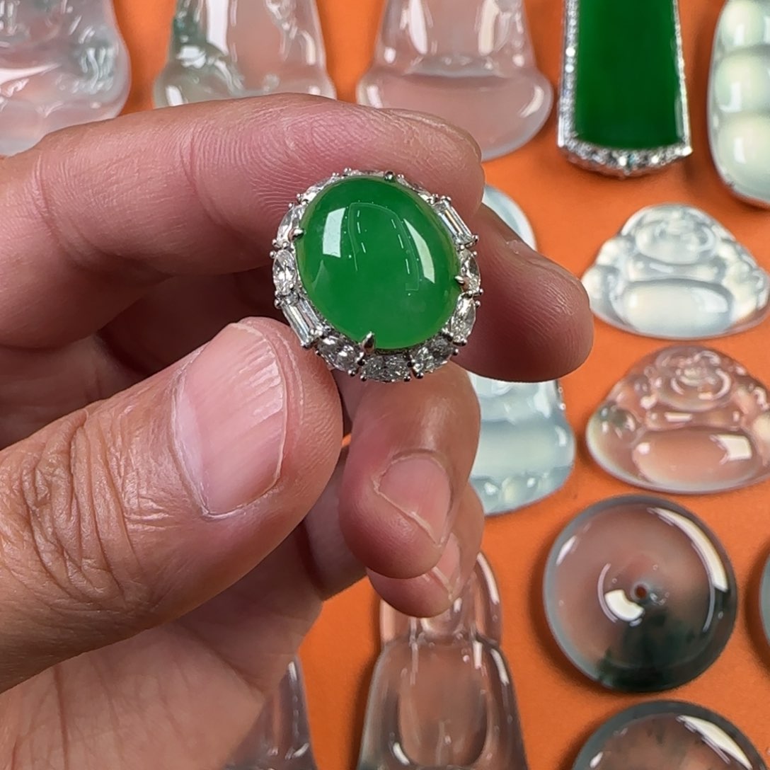 定制翡翠未镶嵌天然