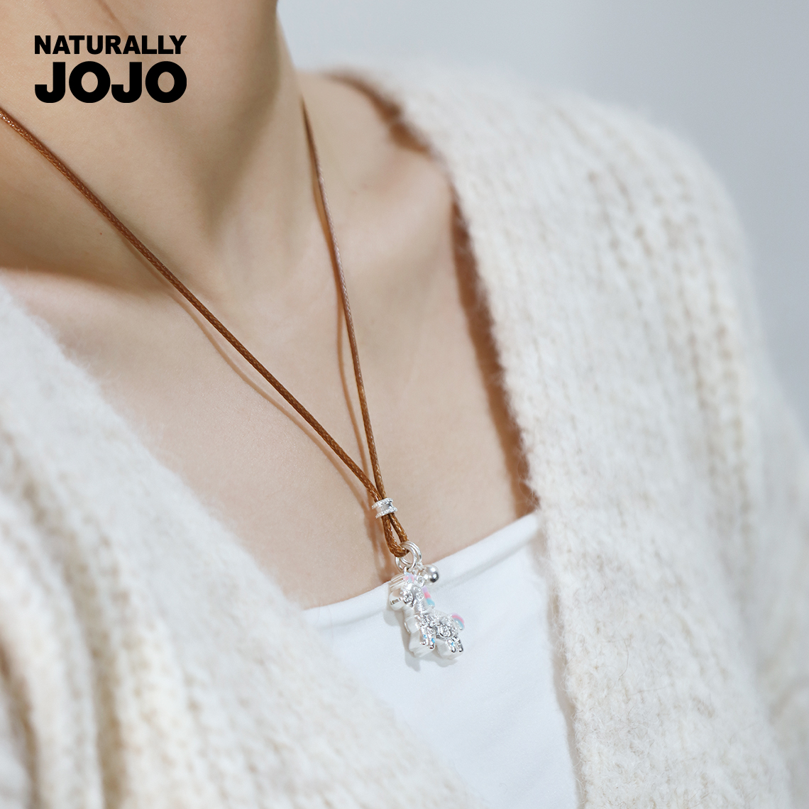 铜吊坠 马上有钱双面小马编织绳项链女生小众百搭马年生肖本命年