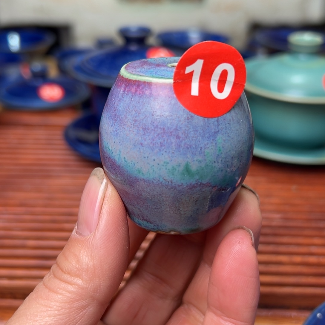 手工制作钧窑茶器