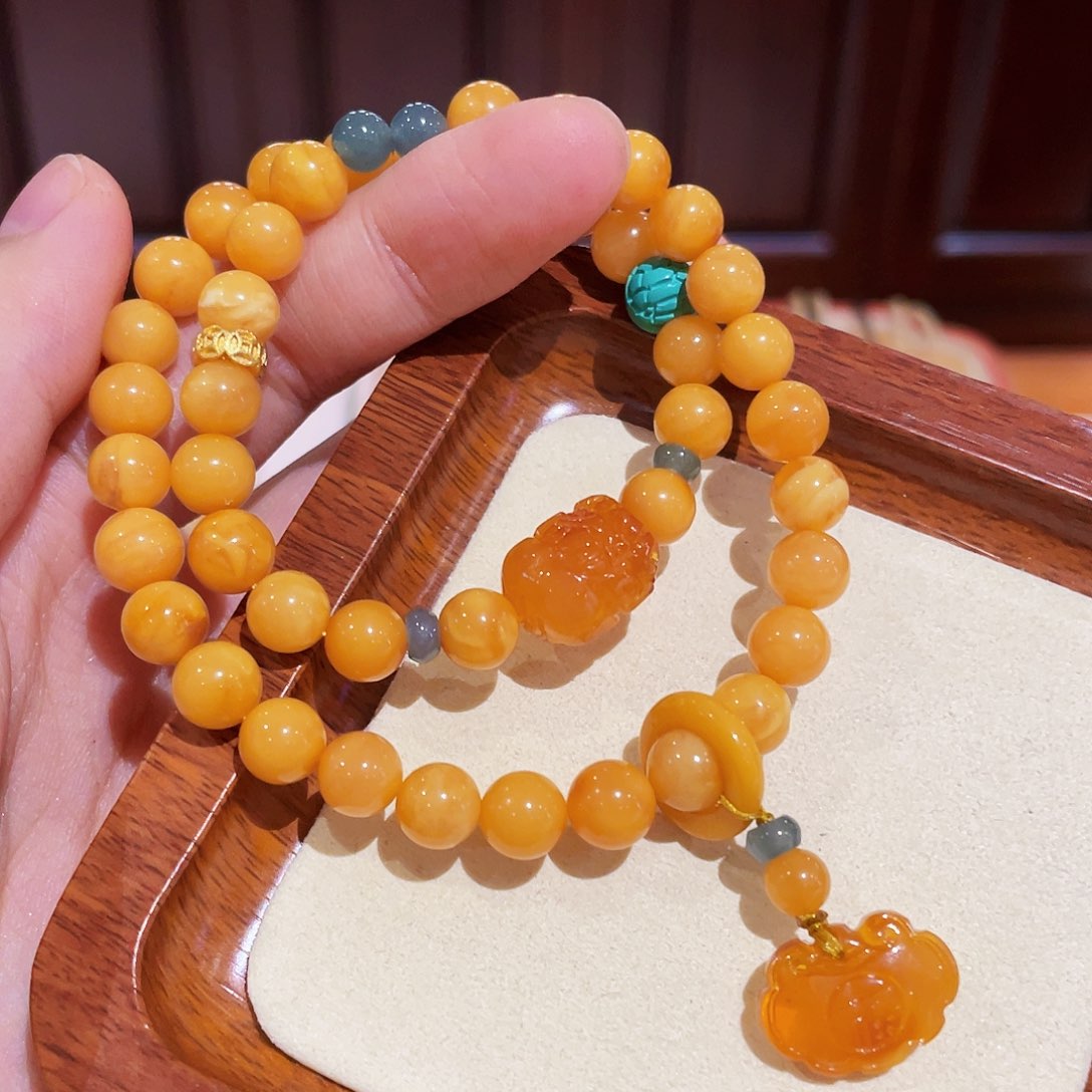 蜜蜡手链未镶嵌手串