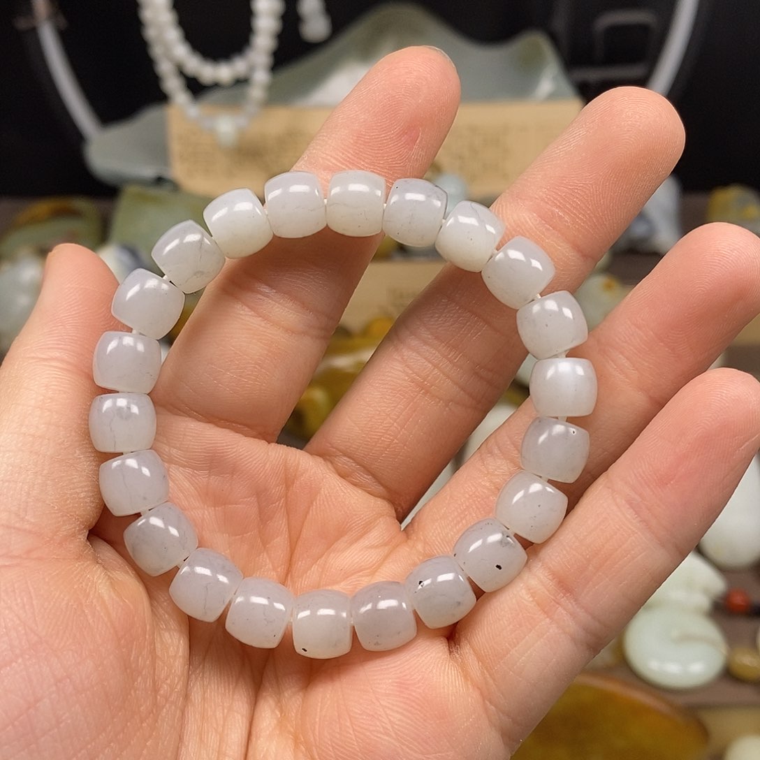 和田玉手串未镶嵌