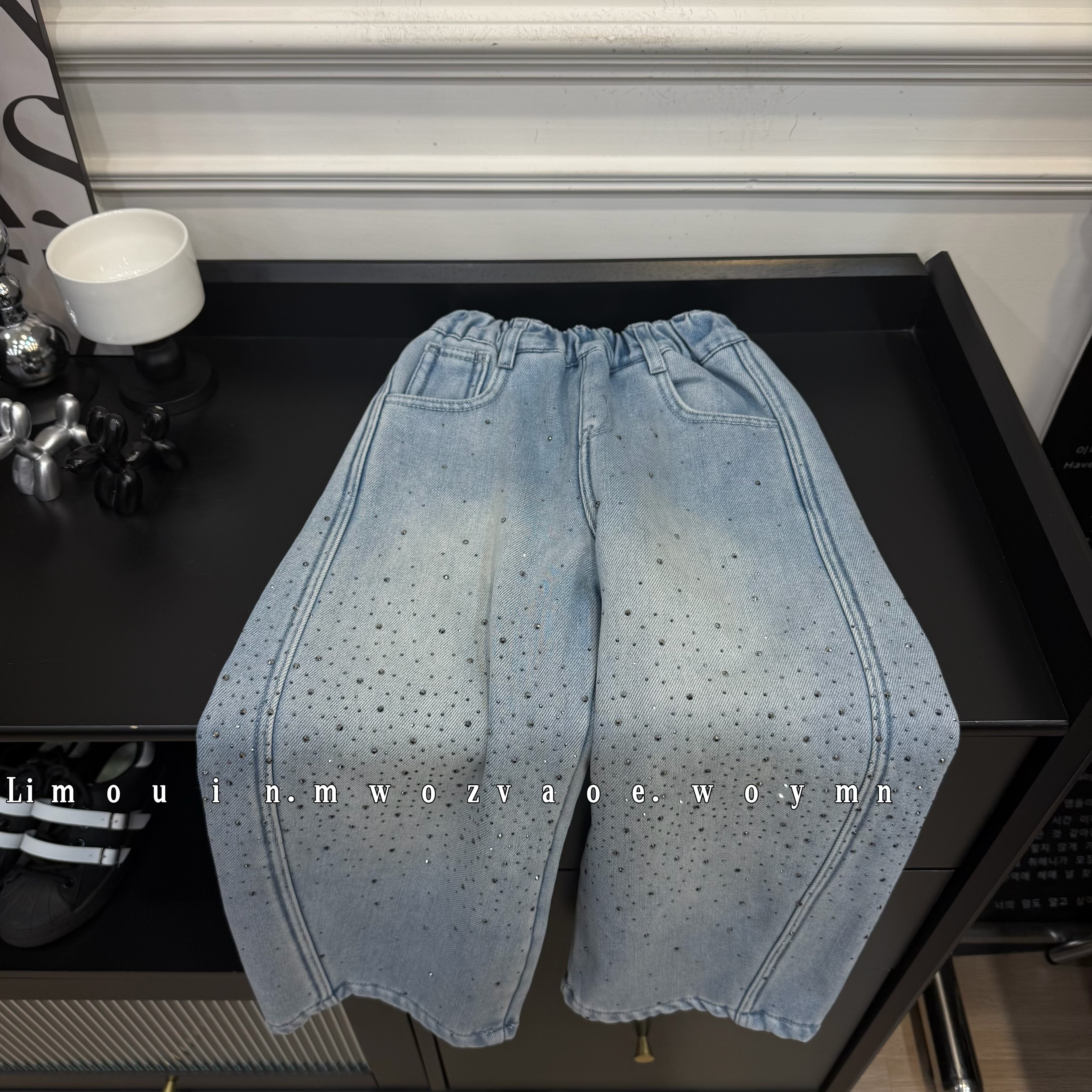 【满目星河】秋冬亮闪闪休闲加绒牛仔裤