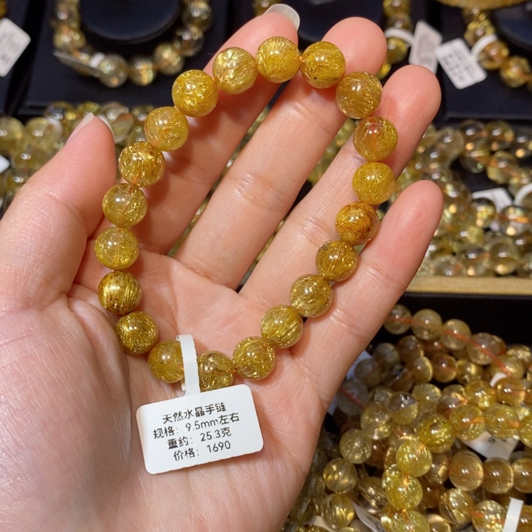 水晶手链未镶嵌脑***者手链9.5mm