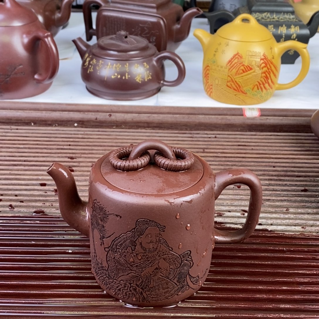 茶壶紫砂白20 双圈