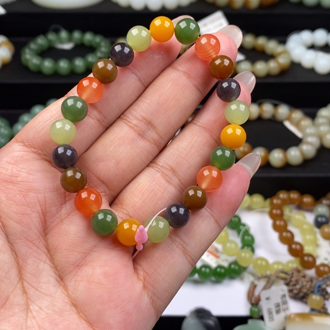 和田玉手串未镶嵌