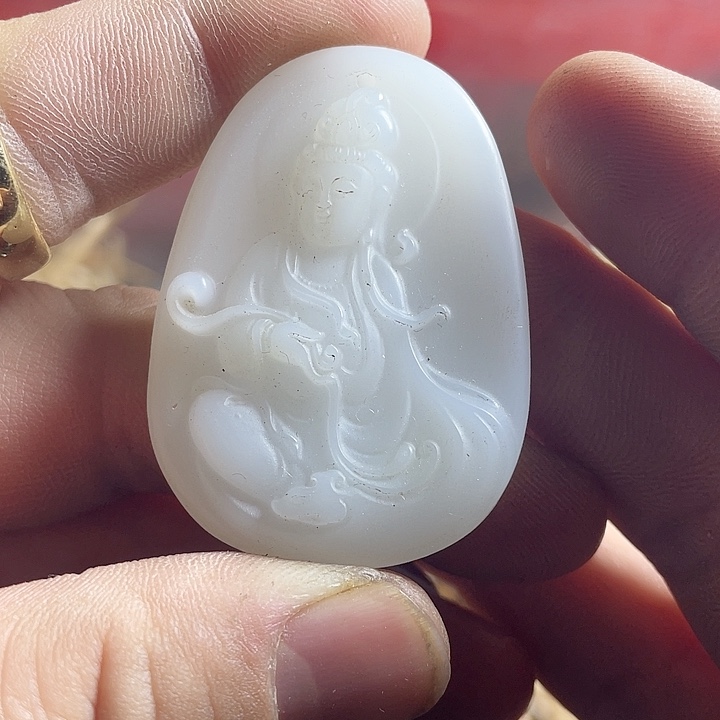 和田玉（糖玉）挂件未镶嵌