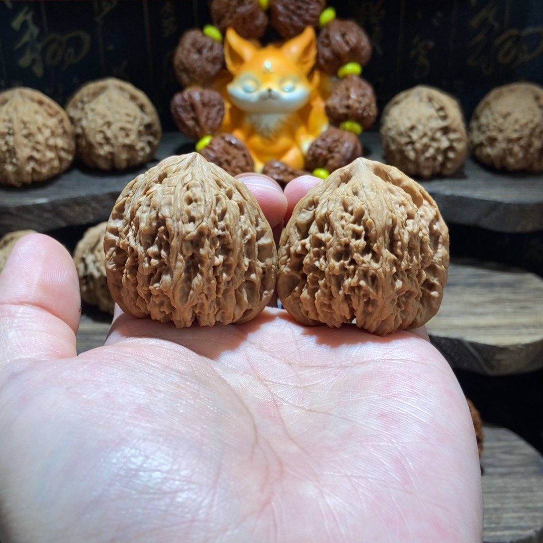 碳***.把件文玩核桃涿鹿南将石