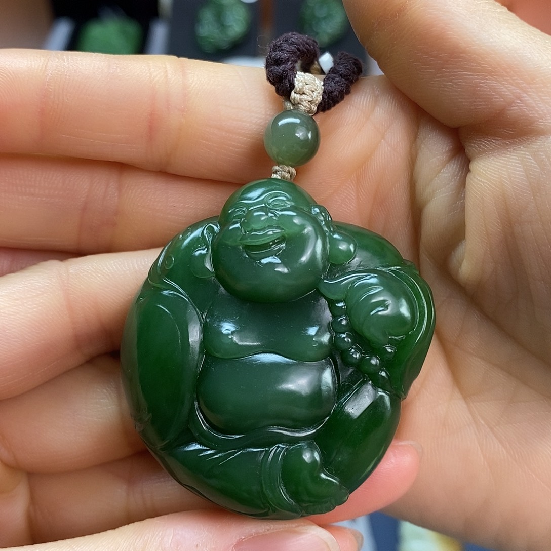 和田玉未镶嵌吊坠(不含链)