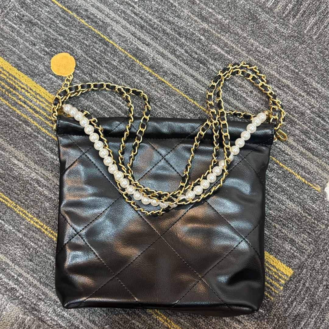 COCO DICV2025新款高端定制时尚女包 小辣袋 黑白黄色 80558