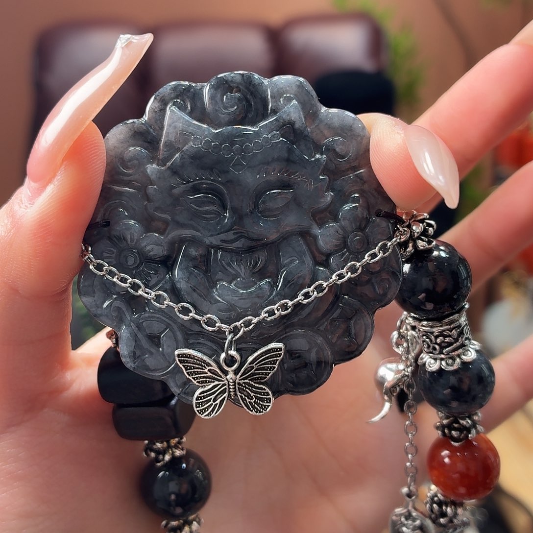 翡翠未镶嵌耳饰手串