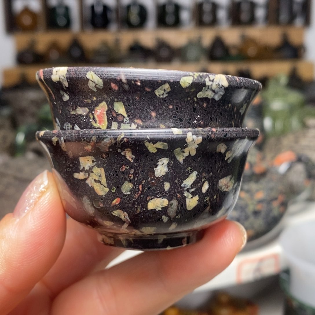 梅花玉福利款翻边杯