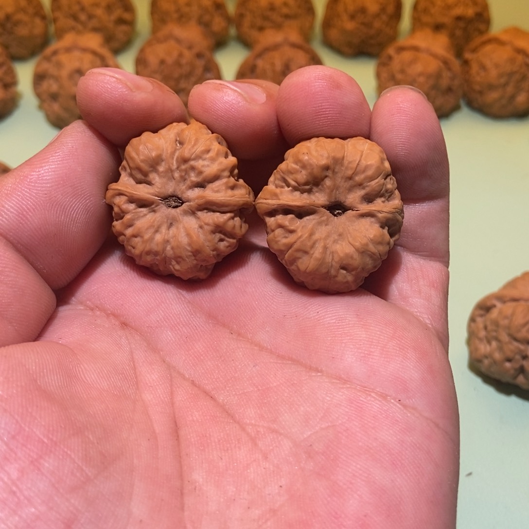 核桃手串/手链你**吧蛤蟆头30一对