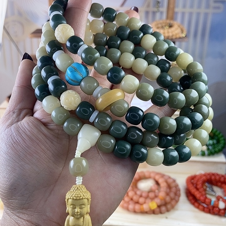 白玉菩提吊坠菩提