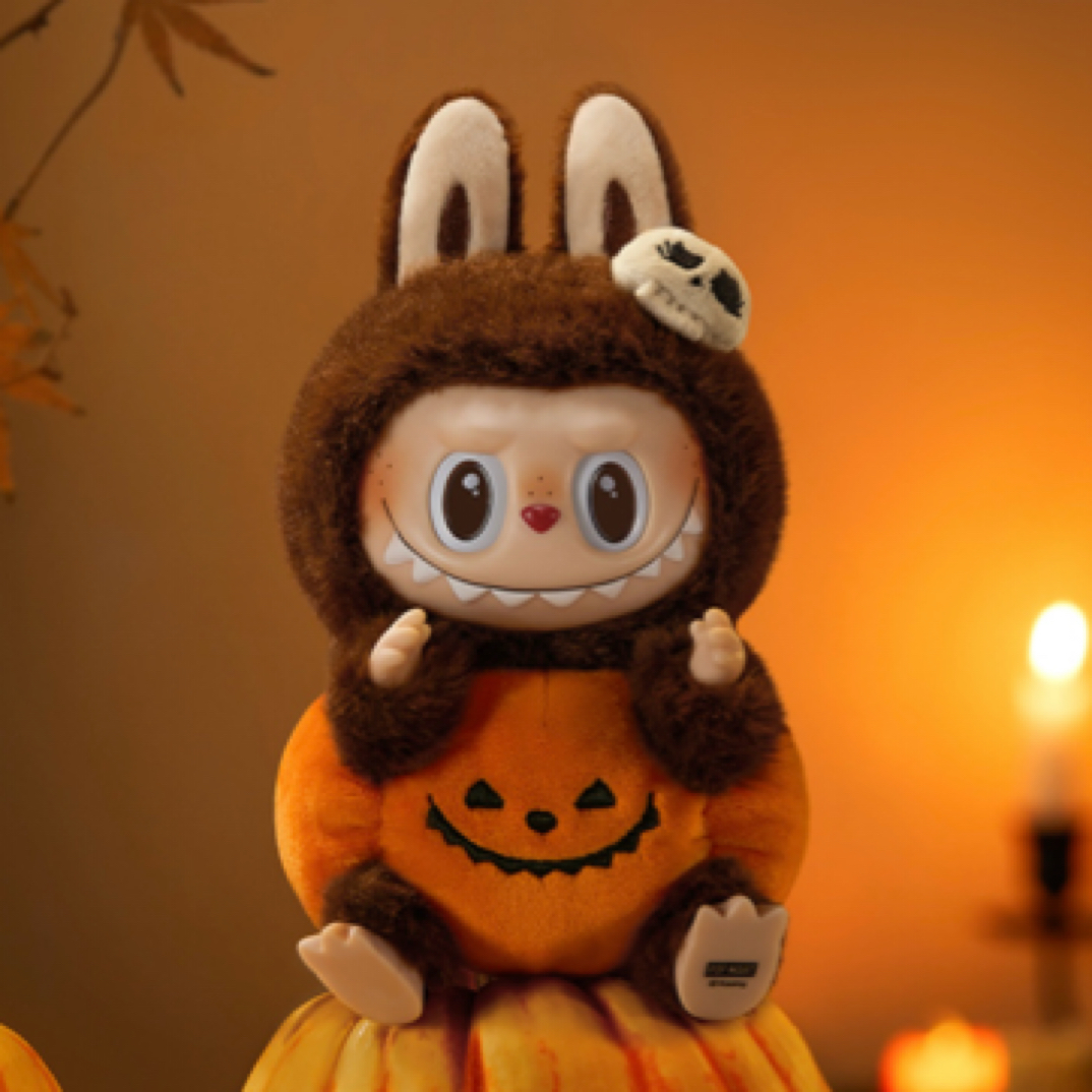 怪怪狂欢节系列-坐坐南瓜搪胶毛绒挂件潮流公仔 15cm