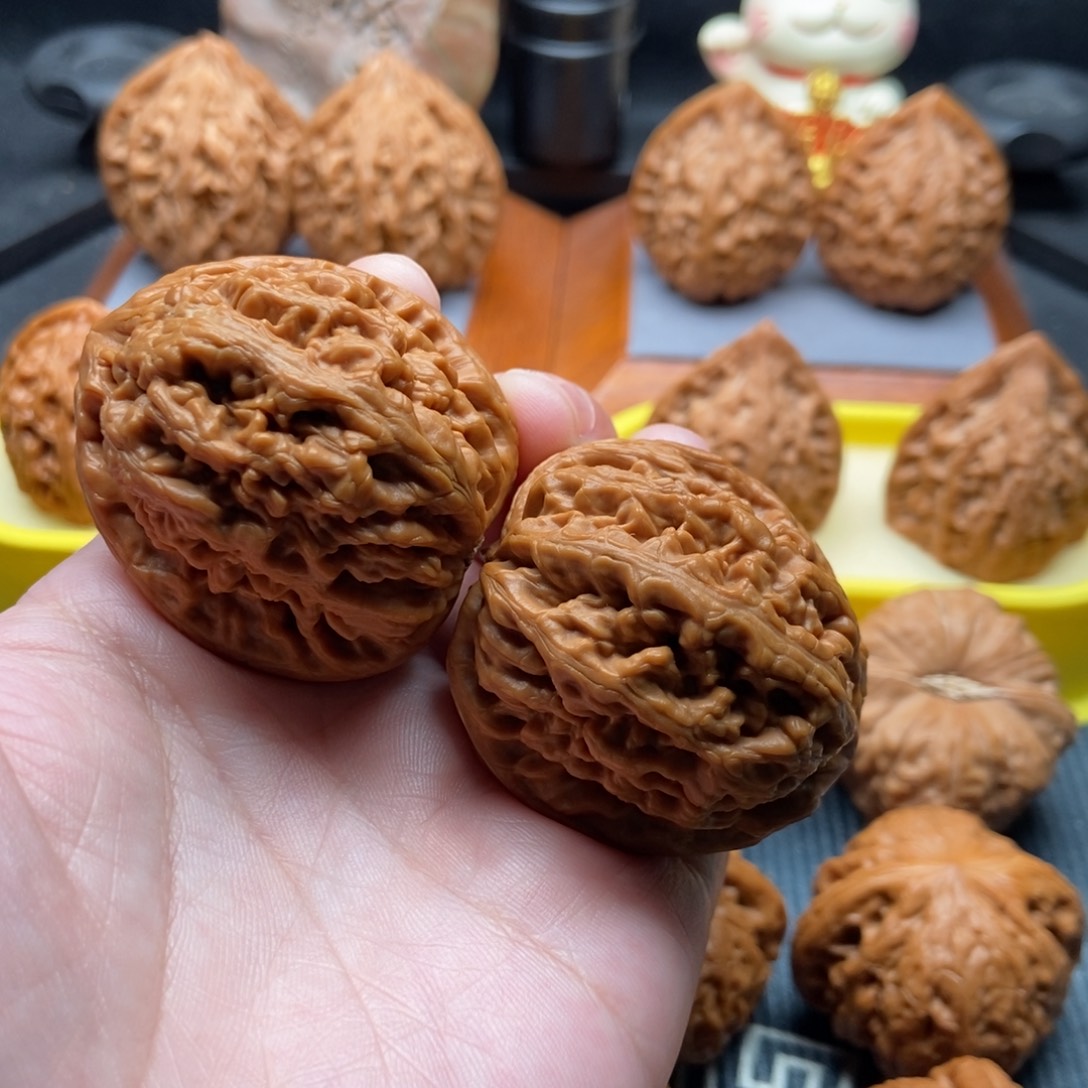 吊坠文玩核桃红锦鲤