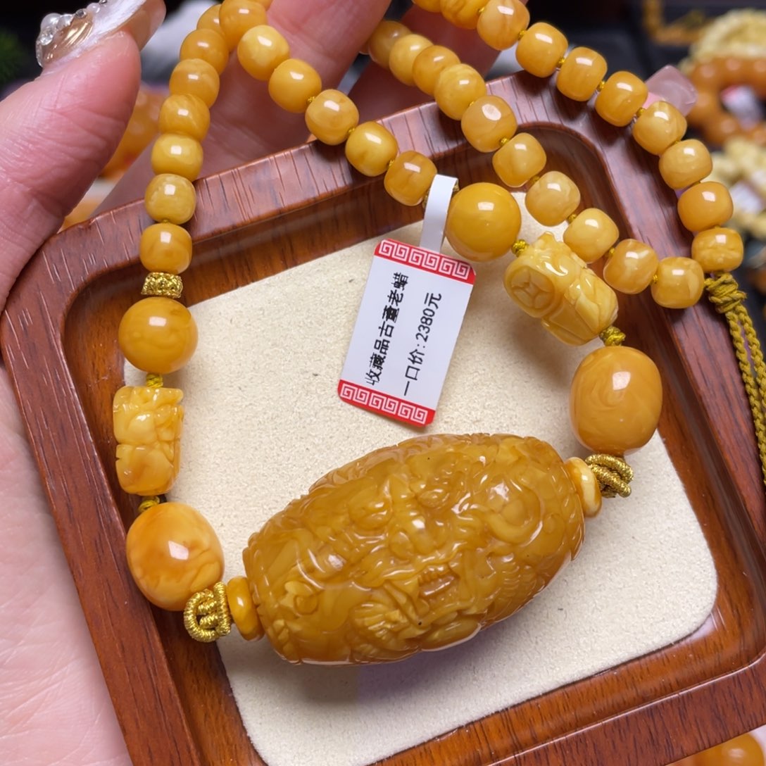 未镶嵌蜜蜡颈饰项链