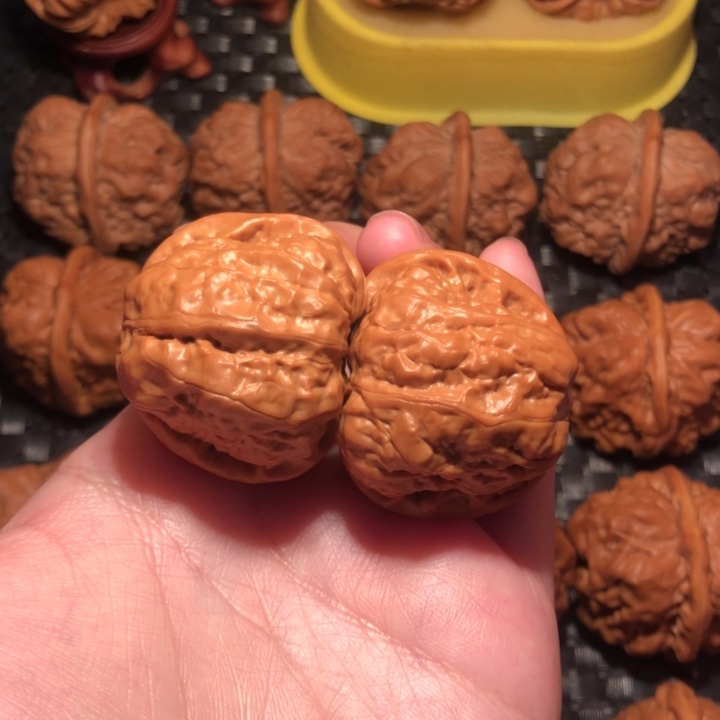 文玩核桃把件40蛙饼