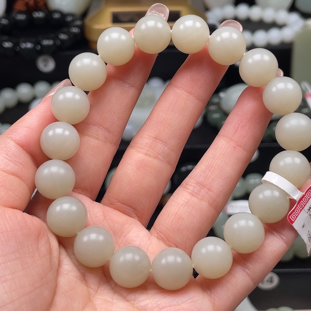 和田玉手串未镶嵌