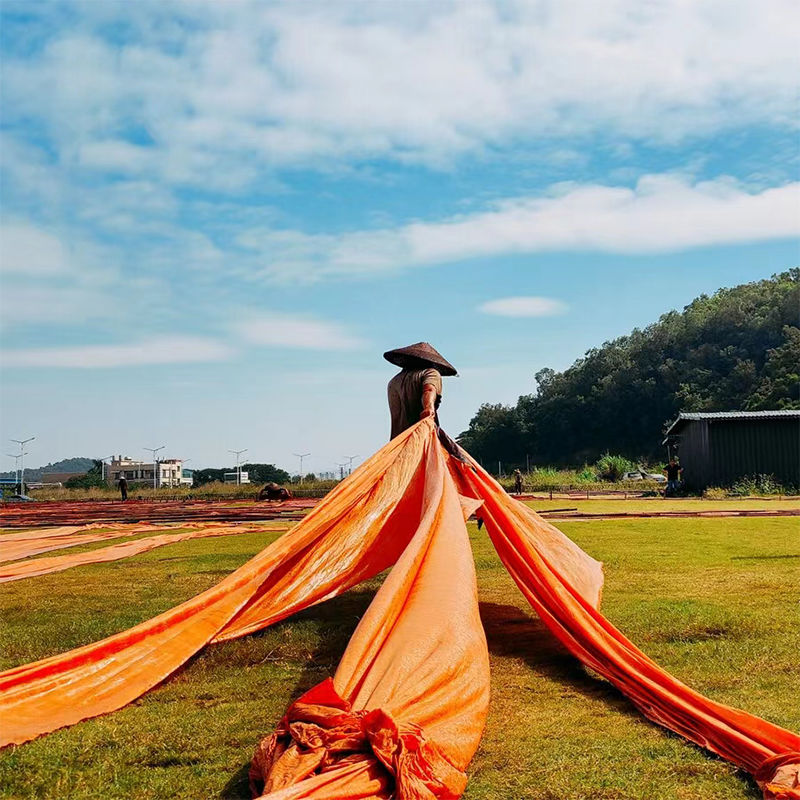 直播间专属香云纱植物真丝面料布料丝绸2米120/3米170非遗古法染